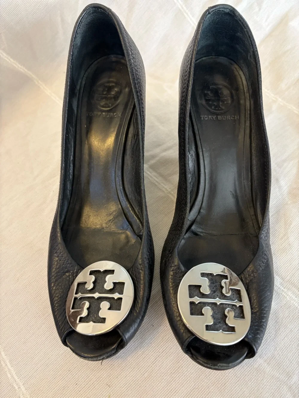 Tory Burch‎ Sally peep-toe wedge pumps